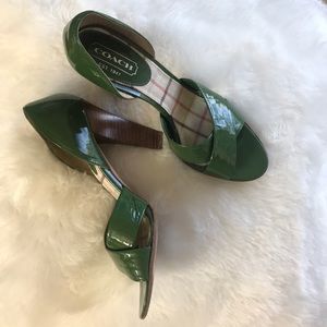 COACH Green Heels